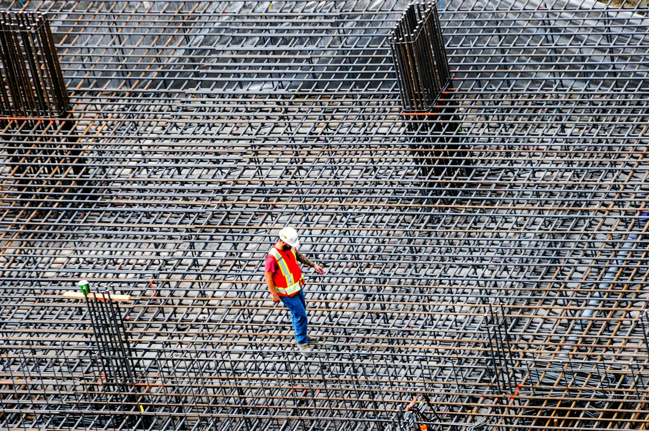 Engineer on a construction site