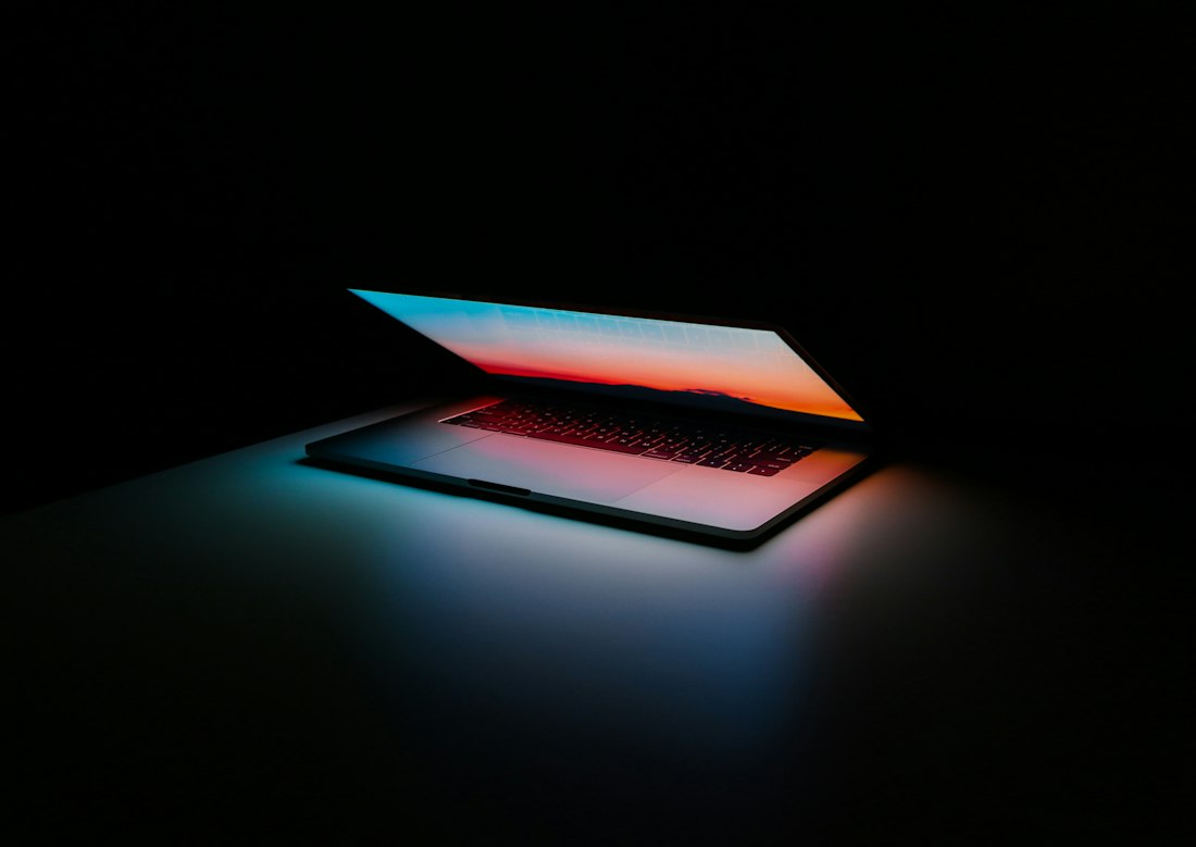 A laptop used for digital advertising