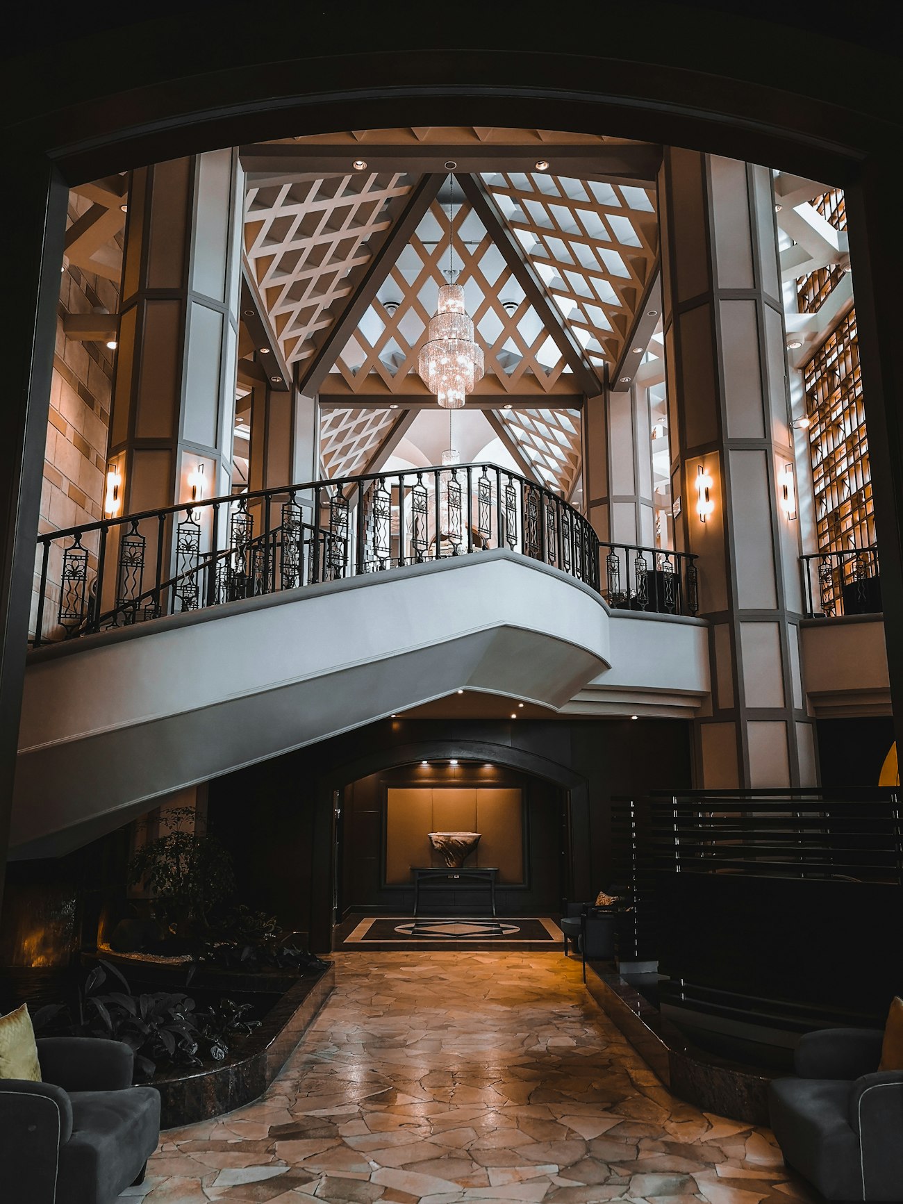 Modern hotel interior